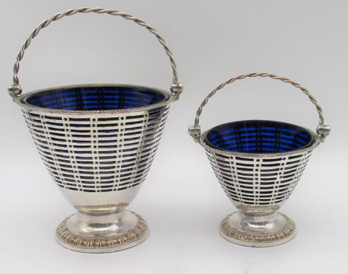 fig 1. Very Rare George III 18th Century Old Sheffield Plated Sugar Pails