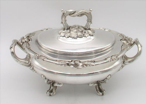 Fine Mid 19th Century Silver Plated Sauce Tureen