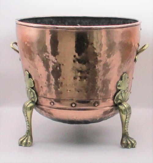 A Late 19th Century Copper & Brass Fireside Log Bucket