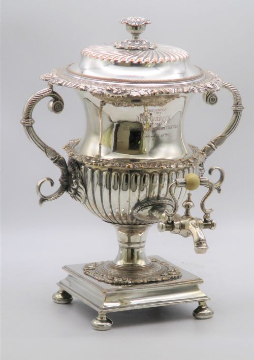 Superb 19th Century Silver Plated Samovar / Tea Urn