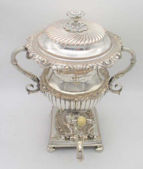fig 1. Superb 19th Century Silver Plated Samovar / Tea Urn