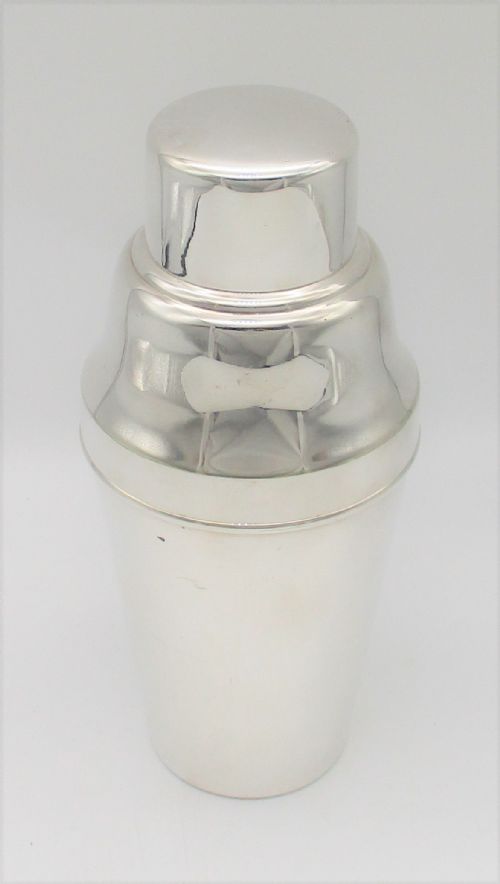 A Good Art Deco Silver Plated Cocktail Shaker by Suckling