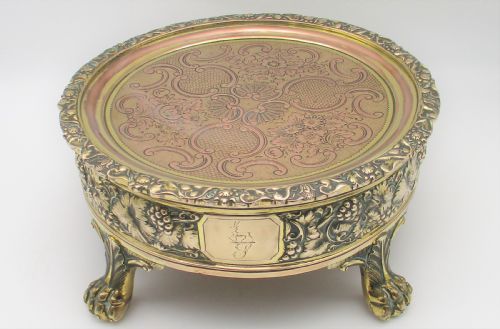 A Rare 19th Century Gilded Table Stand
