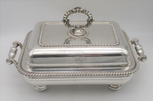 fig 1. A Fabulous Old Sheffield Plated Warming Tureen