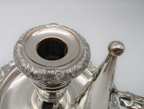 A FINE PAIR OF OLD SHEFFIELD PLATED CHAMBER CANDLESTICKS - ADDITIONAL PHOTO 4