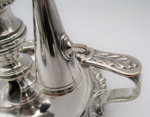 A FINE PAIR OF OLD SHEFFIELD PLATED CHAMBER CANDLESTICKS - ADDITIONAL PHOTO 5