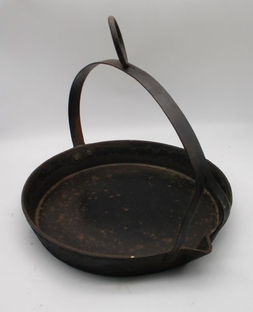 19th Century Cast Iron Swing Skillet / Hanging Skillet