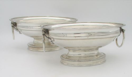 A Pair of 19th Century Old Sheffield Plated Bon Bon Dishes
