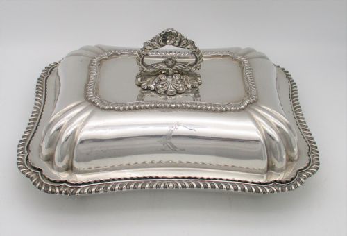 Matthew Boulton Old Sheffield Plated Serving Tureen with Crest