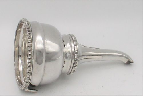 An Old Sheffield Plated Wine Funnel