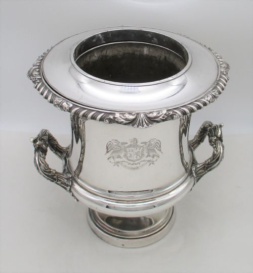 fig 1. Matthew Boulton Old Sheffield Plated Wine Cooler c1820
