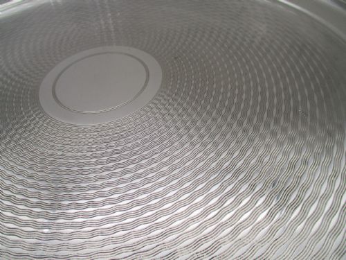 LARGE SILVER PLATED ENGINE TURNED COCKTAIL TRAY BY ELKINGTON - ADDITIONAL PHOTO 1
