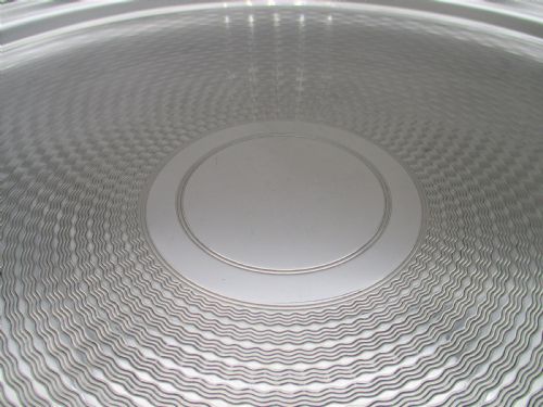 LARGE SILVER PLATED ENGINE TURNED COCKTAIL TRAY BY ELKINGTON - ADDITIONAL PHOTO 4