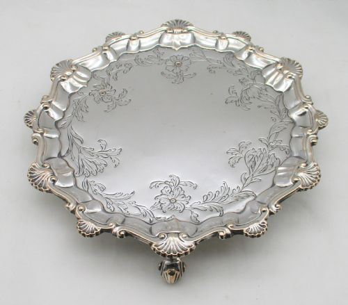 Rare 18th Century Old Sheffield Plated Waiter / Tray
