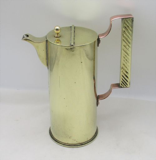 fig 1. Rare Brass Trench Art Coffee Pot 1918