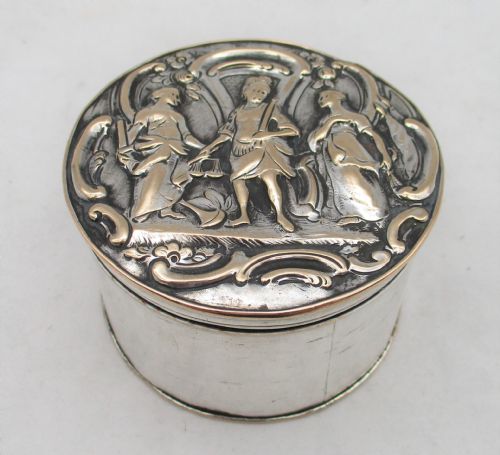 A Rare 18th Century Old Sheffield Plated Patch Box