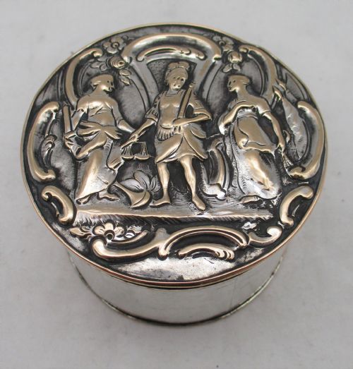 fig 1. A Rare 18th Century Old Sheffield Plated Patch Box