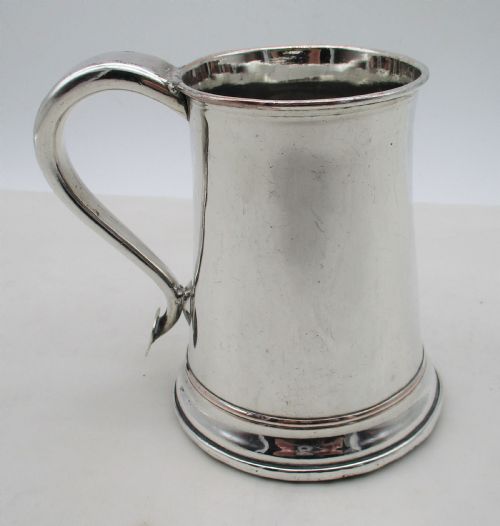 FINE 18TH CENTURY OLD SHEFFIELD PLATED PINT TANKARD