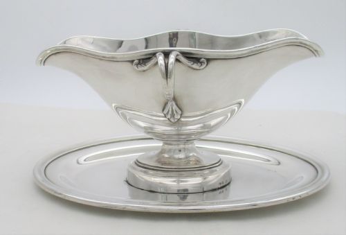 Fine Large Silver Plated Sauce Boat by Christofle of Paris