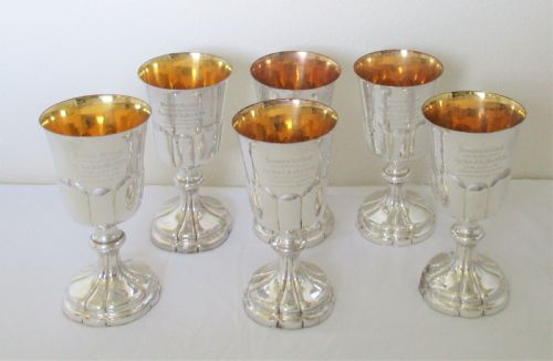 fig 2. Fantastic Boxed Old Sheffield Plated Communion Set c1840