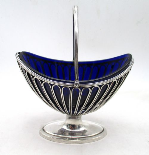 Fine 18th Century Old Sheffield Plated Wirework Sweetmeat Dish