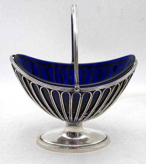 fig 1. Fine 18th Century Old Sheffield Plated Wirework Sweetmeat Dish
