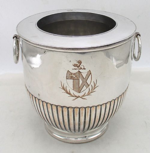 fig 1. Fine 18th Century Old Sheffield Plated Wine Cooler