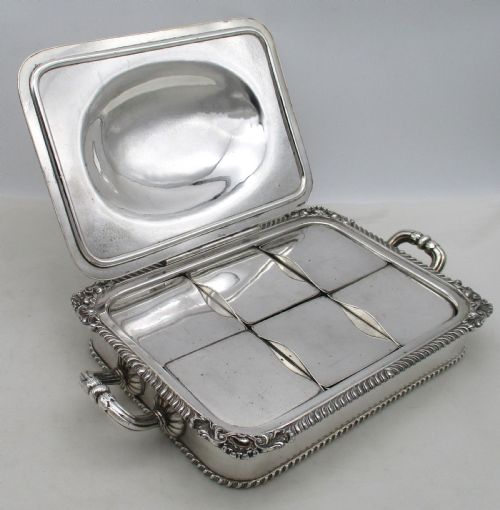 Fine Old Sheffield Plated Cheese Toasting Dish