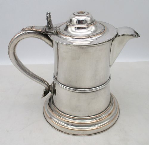 GOOD OLD SHEFFIELD PLATED BEER JUG C1800 - ADDITIONAL PHOTO 4