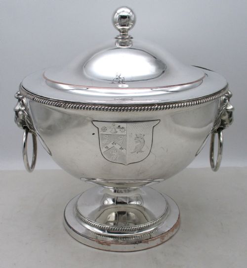 Large Fine Old Sheffield Plated Soup Tureen