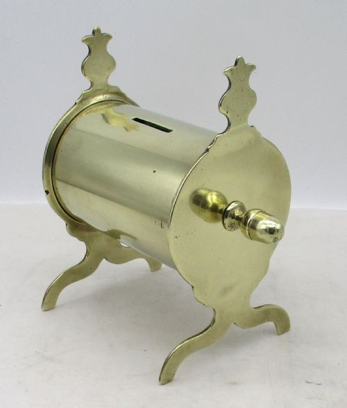 Elegant 19th Century Brass Alms Box