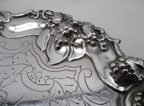 FINE OLD SHEFFIELD PLATED DRINKS TRAY BY J DIXON SONS - ADDITIONAL PHOTO 2