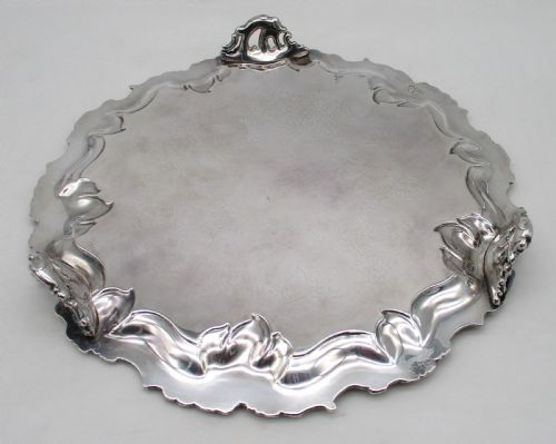FINE OLD SHEFFIELD PLATED DRINKS TRAY BY J DIXON SONS - ADDITIONAL PHOTO 6