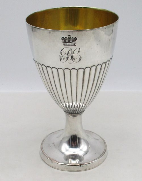 18th Century Old Sheffield Plated Wine Goblet