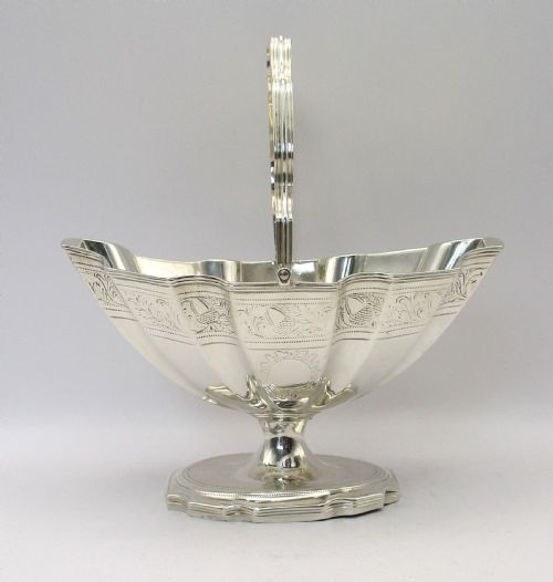 George III Solid Silver Sweetmeat Basket - Newcastle C1800  - John Langlands II
