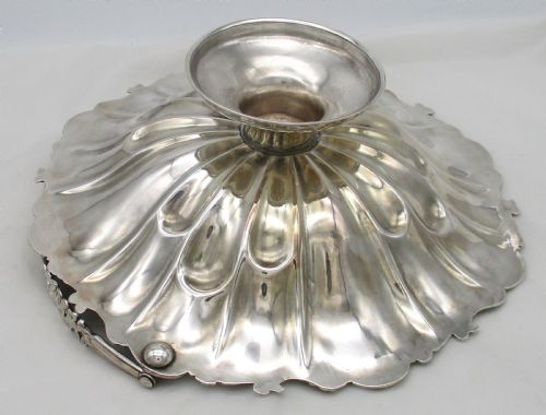 GOOD LARGE 19TH CENTURY SILVER PLATED BREAD BASKET - ADDITIONAL PHOTO 7