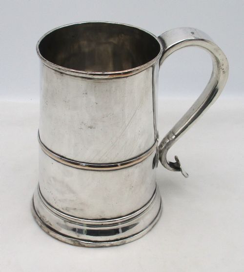 fig 1. 18th Century Old Sheffield Plated Tankard by N Smith 1784