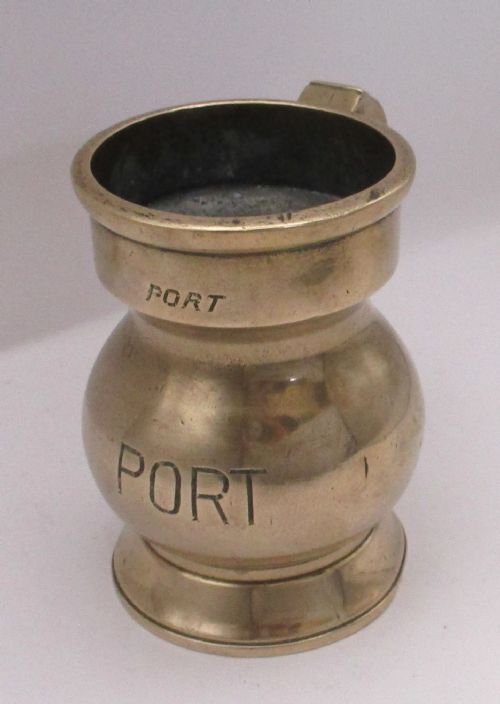 19th Century Bronze Half Pint Port Measure by L Lumley & Co Ltd London