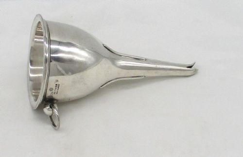 Late 19th Century Silver Plated Wine Funnel by William Hutton