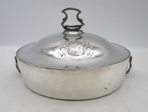Good 18th Century Old Sheffield Plate Souffle Dish
