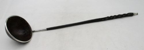 Rare 18th Century Coconut & Old Sheffield Plate Punch Ladle