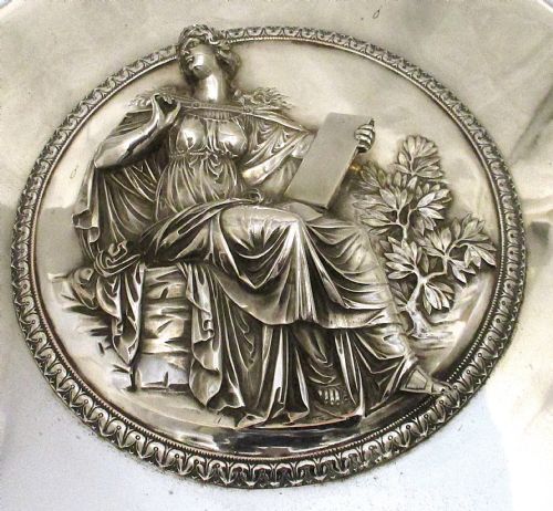 fig 1. Very Large Silver Plated Wall Hanging Charger 20