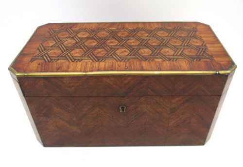 Louis Philippe French Kingwood Tea Caddy C1840