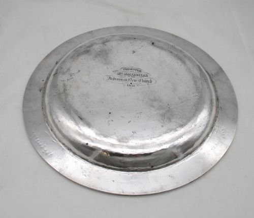 GOOD PAIR OF HEAVY 14 SILVER PLATED CHARGERS - ADDITIONAL PHOTO 2