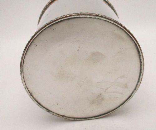 GOOD CIRCULAR OLD SHEFFIELD PLATED TEA CADDY C1820 - ADDITIONAL PHOTO 4