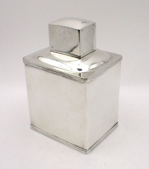 LATE 19TH CENTURY SILVER PLATED TEA CADDY BY WILLIAM HUTTON - ADDITIONAL PHOTO 3