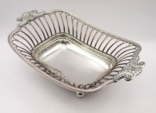 FINE OLD SHEFFIELD PLATED WIREWORK BASKET C1800 - ADDITIONAL PHOTO 1