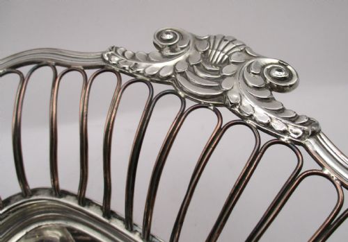 FINE OLD SHEFFIELD PLATED WIREWORK BASKET C1800 - ADDITIONAL PHOTO 5