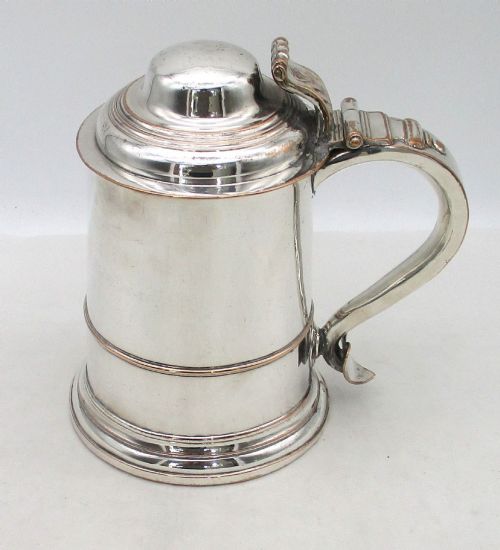 fig 1. Late 18th Century Old Sheffield Plated Lidded Tankard