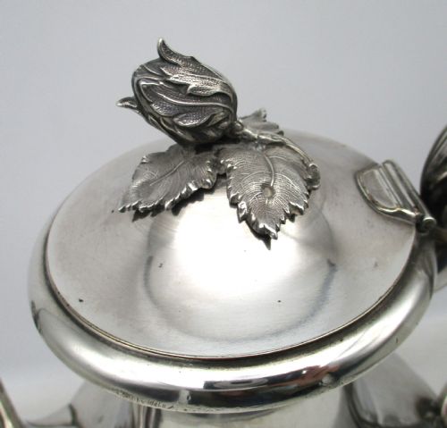 fig 1. Old Sheffield Plated Coffee Pot by Roberts Smith c1830